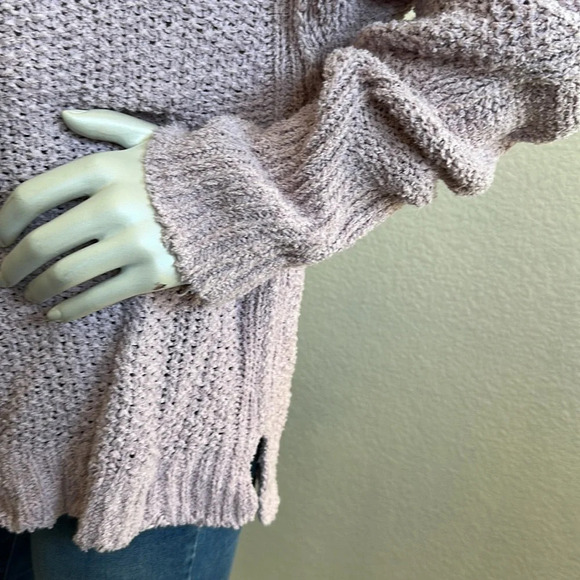 FREE PEOPLE COCO V-NECK TWIST DETAIL PULLOVER KNIT SWEATER SIZE L - Picture 7 of 7